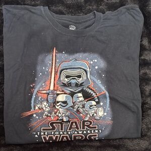 Star Wars  Funko pop The Force Awakens T Shirt - Black